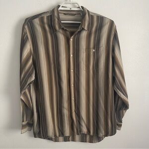 Tommy Bahama men’s long sleeve silk button-up shirt size Xl fall colors
